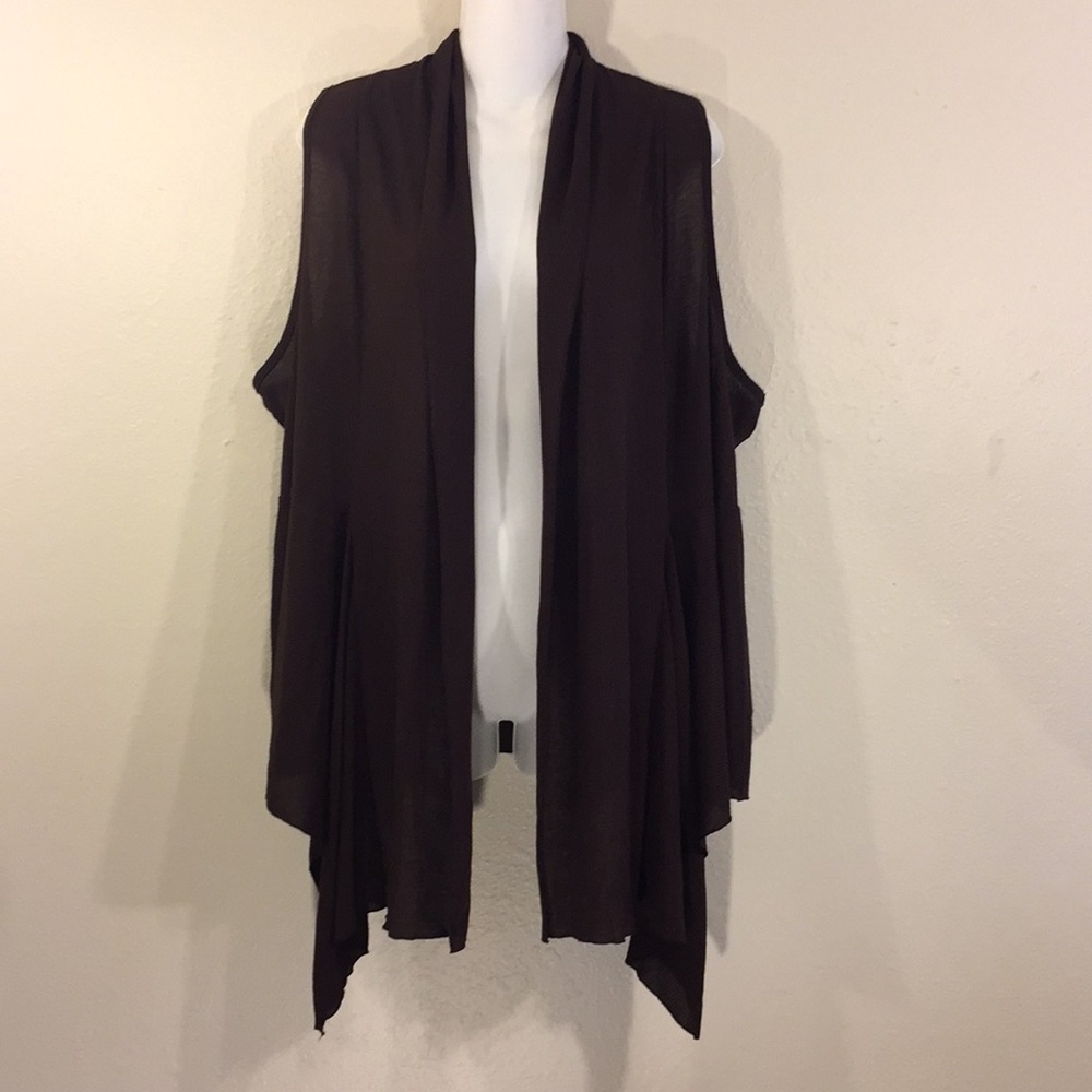 Sleeveless shrug vest, size 20W